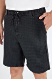 Erkek Çizgili Cepli Yazlık Şort - Rahat Kalıp Spor ve Günlük Kullanıma Uygun Şık Şort 2314