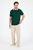 Erkek Amerikan Stil Polo Yaka T-Shirt  Rahat Kesim, Yazlık Spor Tişört 5030