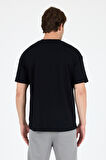 Oversize Bisiklet Yaka Kısa Kollu Erkek T-Shirt Salaş Rahat Kalıp, Yazlık Erkek Basic Tişört 7840