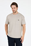 Oversize Bisiklet Yaka Kısa Kollu Erkek T-Shirt Salaş Rahat Kalıp, Yazlık Erkek Basic Tişört 7840