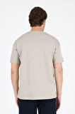 Oversize Bisiklet Yaka Kısa Kollu Erkek T-Shirt Salaş Rahat Kalıp, Yazlık Erkek Basic Tişört 7840
