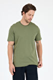 Regular Fit Pamuk Bisiklet Yaka Penye Erkek Tişört 0169_1