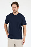 Regular Fit Pamuk Bisiklet Yaka Penye Erkek Tişört 0169_1