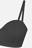 Kadın Dolgusuz Transparan Çizgili Toparlayıcı Straplez Sütyen