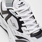 LESCON AXIS FLEX BEYAZ SİYAH COMFORT CASUAL ANATOMİK SPOR AYAKKABISI