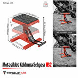 Torque-MX Motosiklet Kaldırma Sehpası HS2 Kırmızı