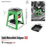 Torque-MX Sabit Motosiklet Sehpası SS2 Yeşil