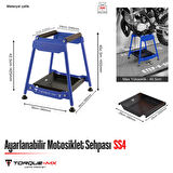 Torque-MX Ayarlanabilir Motosiklet Sehpası SS4 Lacivert