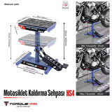 Torque-MX Motosiklet Kaldırma Sehpası HS4 Lacivert