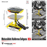 Torque-MX Motosiklet Kaldırma Sehpası HS4 Sarı