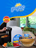 PAPRO Airfryer Pişirme Kağıdı,Fritöz Yağlı Kağıdı 25'li X4 Adet Avantajlı Paket - Toplam 100 Adet