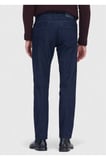 Lacivert Düz Slim Fit Denim Pamuk Karışımlı Pantolon
