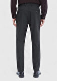 Antrasit Düz Dokuma Jogging Fit Casual Pantolon