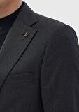 Antrasit Çizgili Thin&taller Slim Fit %100 Yün Takım Elbise