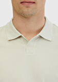 Taş Düz Polo Yaka %100 Pamuk T-Shirt