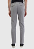 Gri Çizgili Dokuma Jogging Fit Casual Pantolon