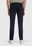 Lacivert Düz Örme Slim Fit Casual Pantolon