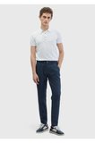 Antrasit Düz Dokuma Jogging Fit Casual %100 Keten Pantolon