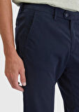 Lacivert Düz Dokuma Regular Fit Casual Pantolon