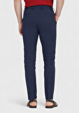 Lacivert Düz Dokuma Jogging Fit Casual Pantolon