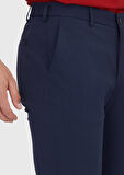 Lacivert Düz Dokuma Jogging Fit Casual Pantolon