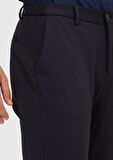 Lacivert Düz Örme Jogging Fit Casual Pantolon
