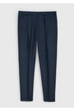 Petrol Dokuma Regular Fit Casual %100 Yün Pantolon