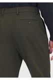 Haki Düz Dokuma Jogging Fit Casual Pamuk Karışımlı Pantolon