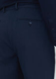 Lacivert Düz Dokuma Regular Fit Casual Pamuk Karışımlı Pantolon