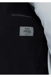 Siyah Düz Shirt Shoulder Slim Fit Pamuk Karışımlı Örme Ceket