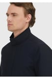 Lacivert Regular Fit Dik Yaka Casual Dokuma Kaban