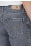 Gri Düz Regular Fit Denim %100 Pamuk Pantolon