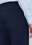 Lacivert Düz Dokuma Jogging Fit Casual Pamuk Karışımlı Pantolon