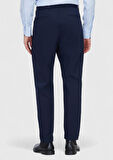 Lacivert Düz Dokuma Jogging Fit Casual Pamuk Karışımlı Pantolon