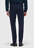 Lacivert Düz Örme Slim Fit Casual Pantolon