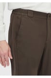 Haki Düz Dokuma Jogging Fit Casual Pamuk Karışımlı Pantolon