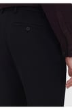 Siyah Düz Dokuma Jogging Fit Casual Pamuk Karışımlı Pantolon