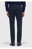 Lacivert Düz Dokuma Regular Fit Casual Pamuk Karışımlı Pantolon