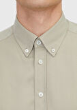 Kum Düz Dokuma Casual Gömlek