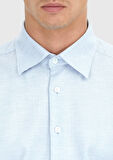 Mavi Desenli Casual Fit Dokuma Casual %100 Pamuk Gömlek