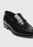 Siyah Deri Klasik Loafer