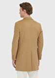 Deve Tüyü Regular Fit Klasik Dokuma Palto