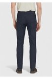 Lacivert Düz Dokuma Regular Fit Casual Pamuk Karışımlı Pantolon