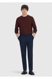 Lacivert Düz Dokuma Modern Fit Casual Pantolon