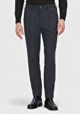 Antrasit Düz Dokuma Modern Fit Casual Pantolon