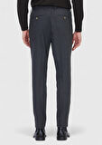 Antrasit Düz Dokuma Modern Fit Casual Pantolon