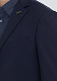 Lacivert Düz Regular Fit %100 Kaşmir Ceket