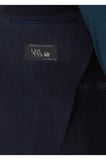 Açık Lacivert Desenli Zeroweight Slim Fit Yün Karışımlı Ceket