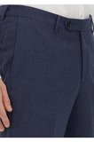 Açık Lacivert Düz Kumaş Regular Fit Klasik %100 Yün Pantolon