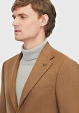 Deve Tüyü Düz Regular Fit %100 Kaşmir Ceket